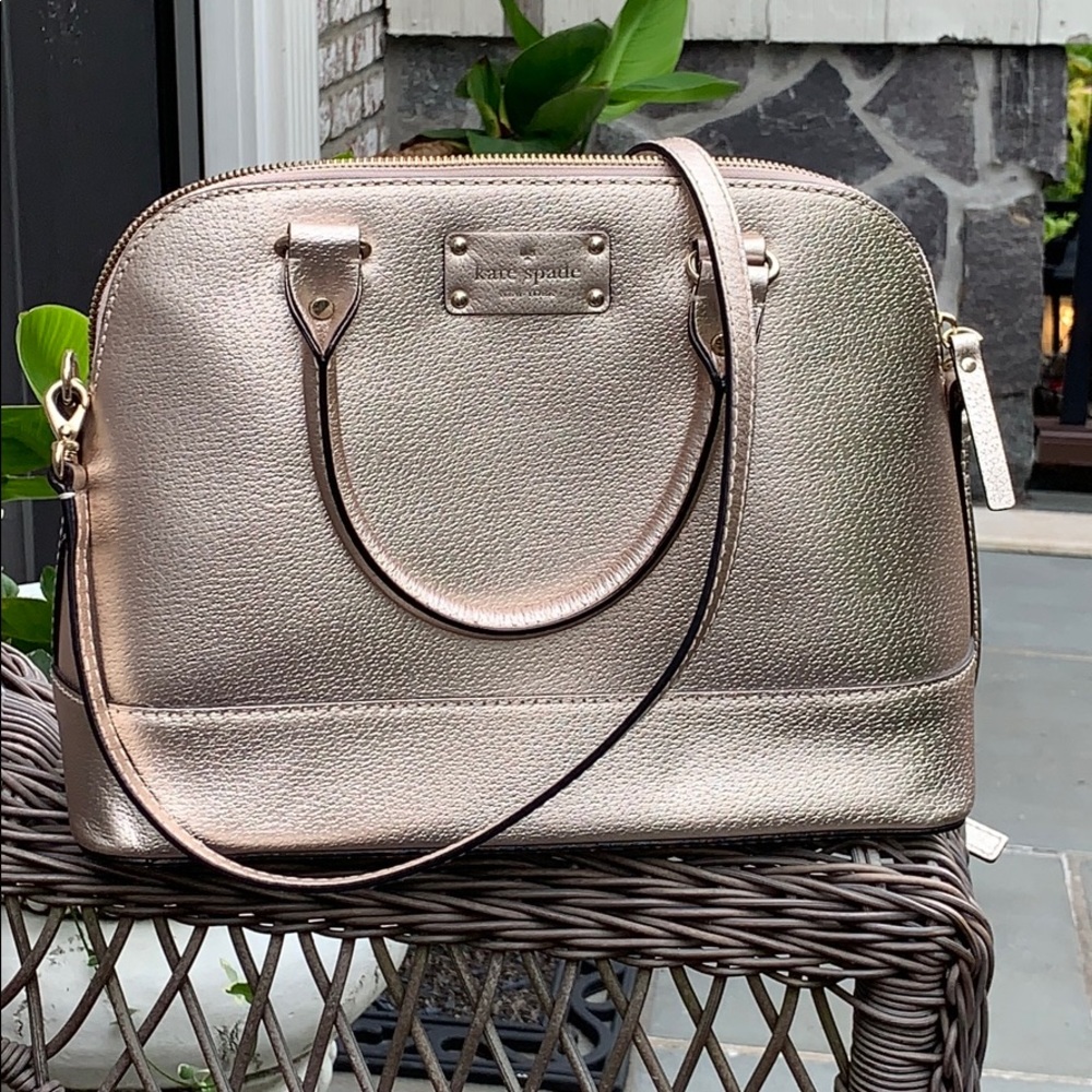 Kate spade rose gold bag
